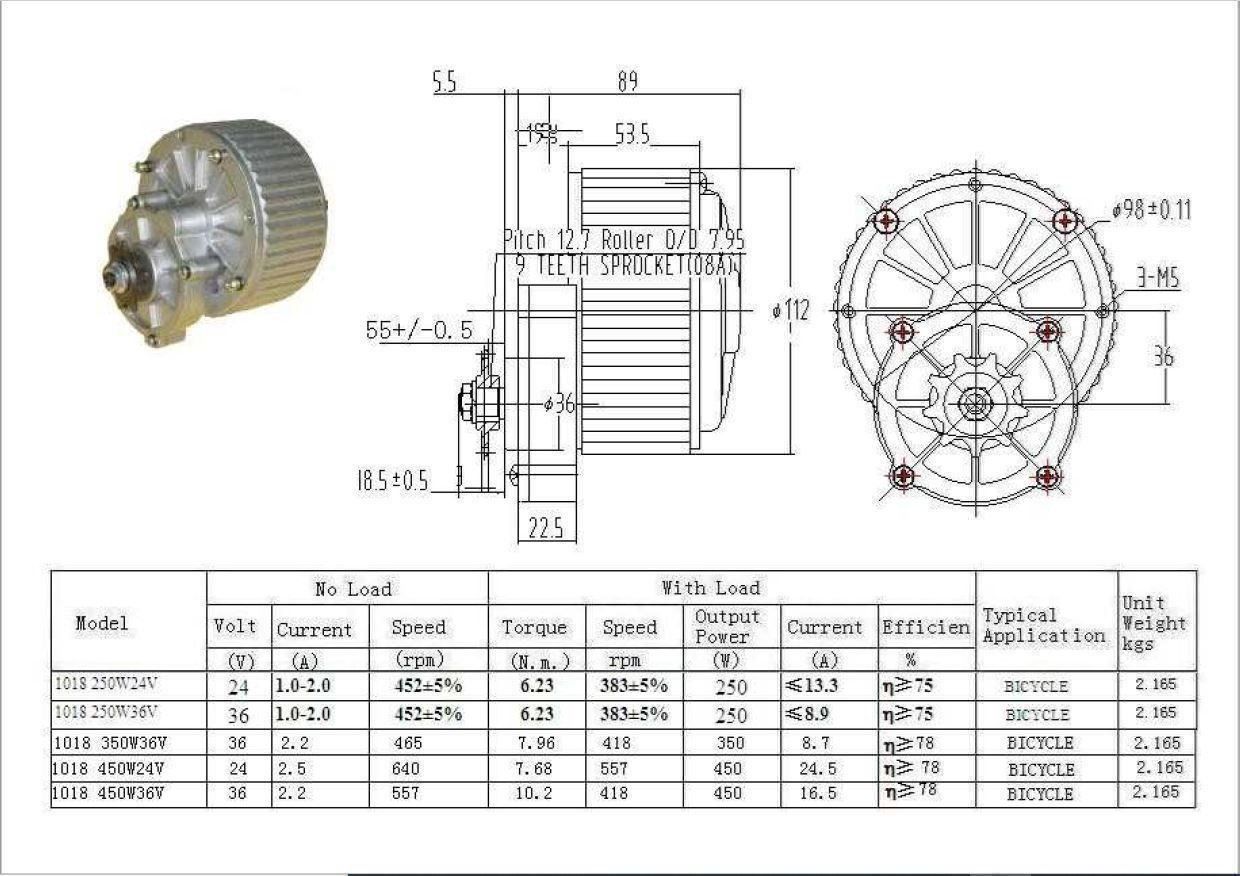 Motoren: DC Getriebemotor 36V 500W  570U/min – Neu (gemäss Beschreibung) aus Männedorf von jplanz 1