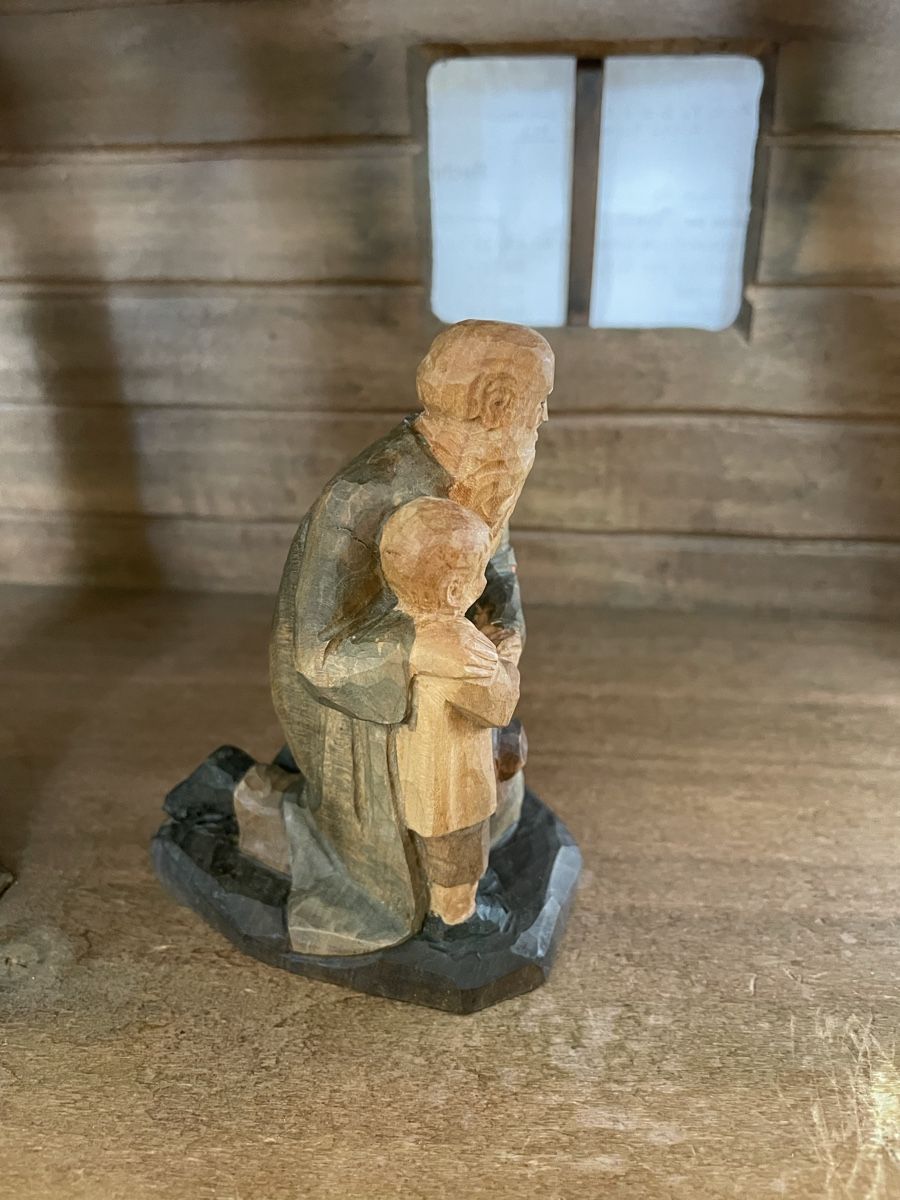 Statuette: Hirte mit Knabe E. Thomann Brienz – Usato da Flawil venduto da Naphtali