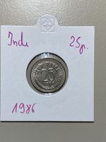 Inde - 25 paise - 1986