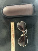 Sonnenbrille Kinder Pilotenform Metall goldfarben gebraucht