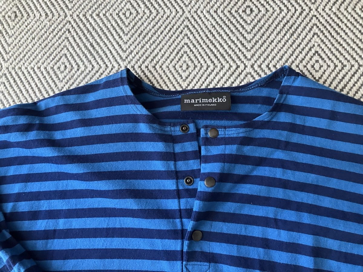Marimekko T-shirt: Marimekko  Shirt langarm gestreift Gr.L – Usato da Weiningen ZH venduto da moon-55 1