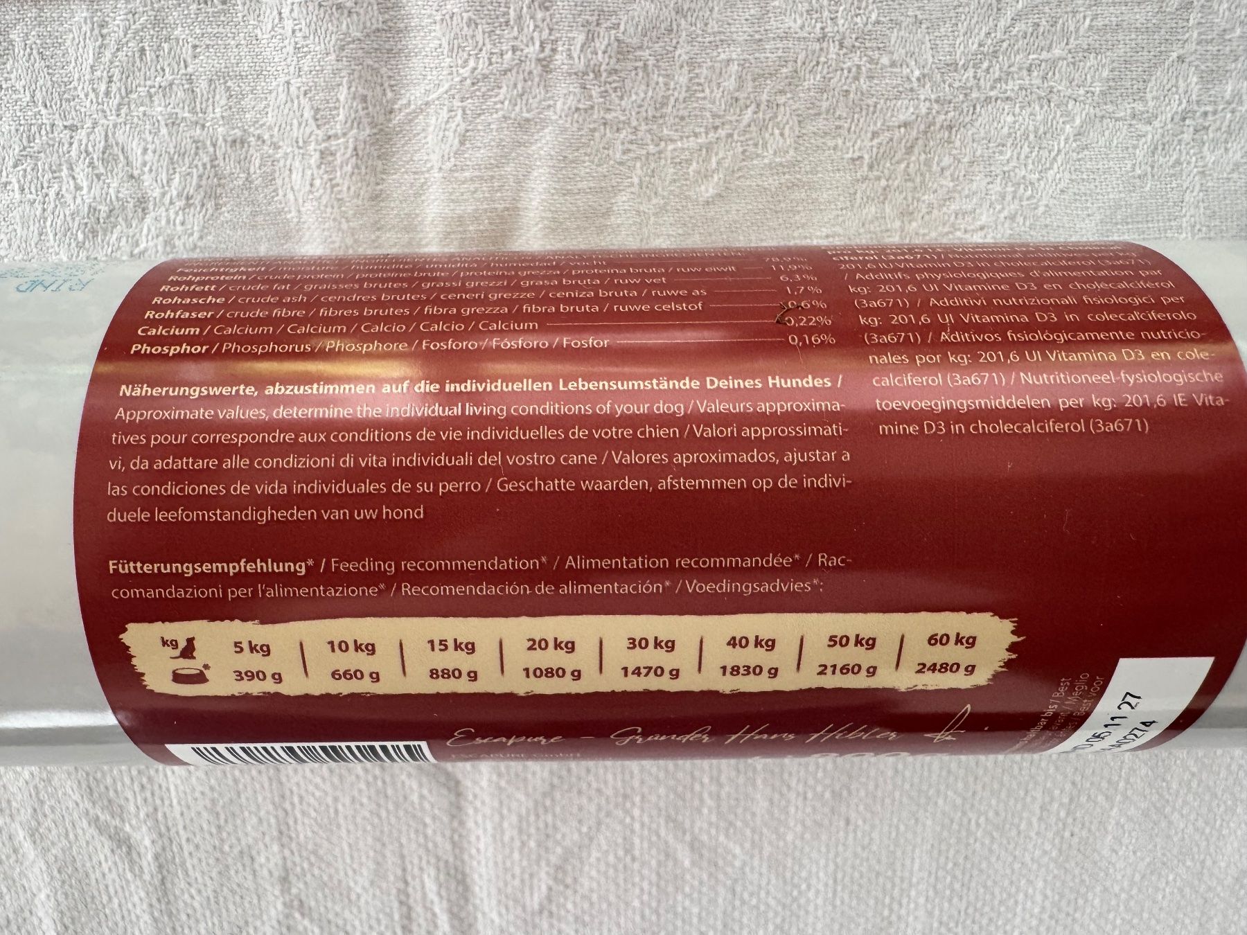 Nourriture: 7 x 800gr, ESCAPURE Hundewurst, Rind, 87% Fleisch – Neuf avec emballage d'origine à Wimmis par andi_p 4