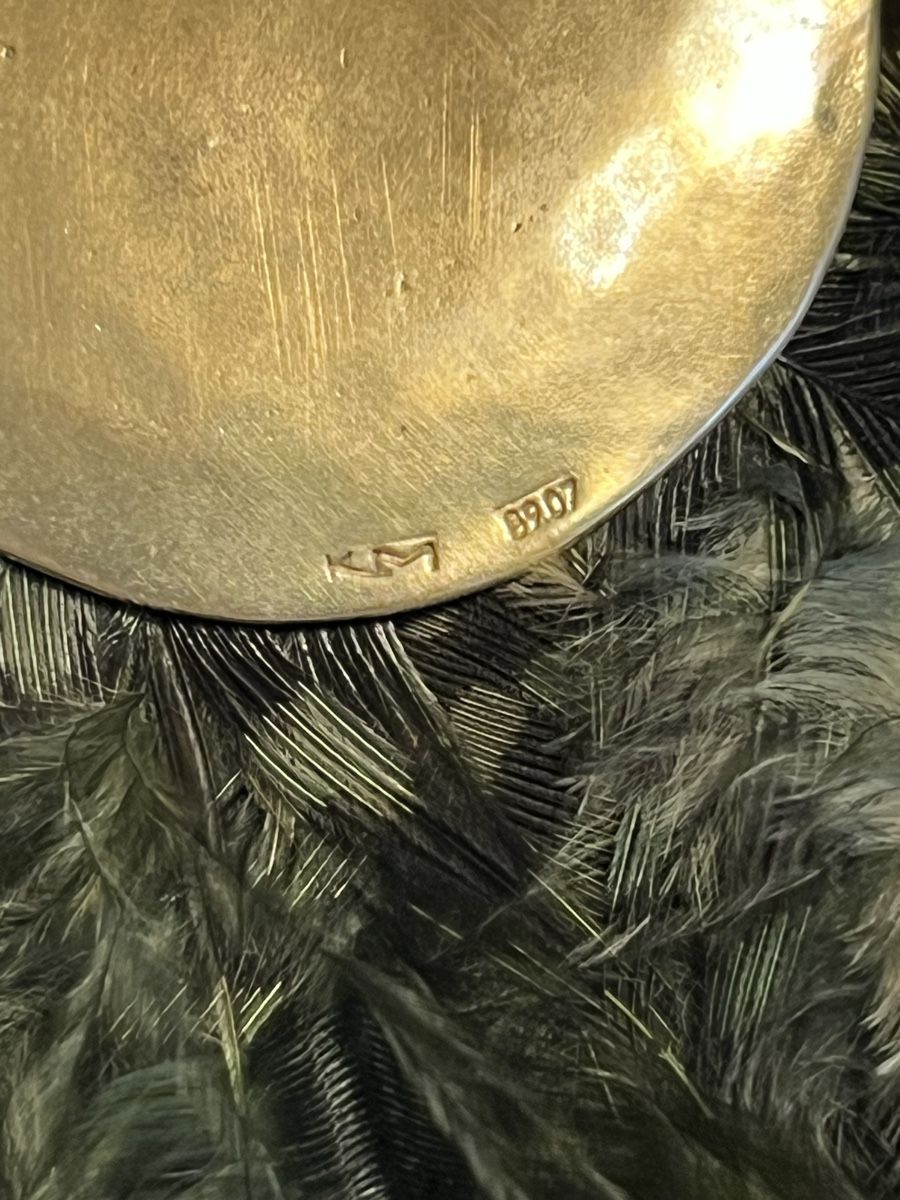 Orecchini pendenti & Orecchini a lobo: brass and feather earrings K.Makriyianni – Nuovo (secondo la descrizione) da Lausanne venduto da joltei 1