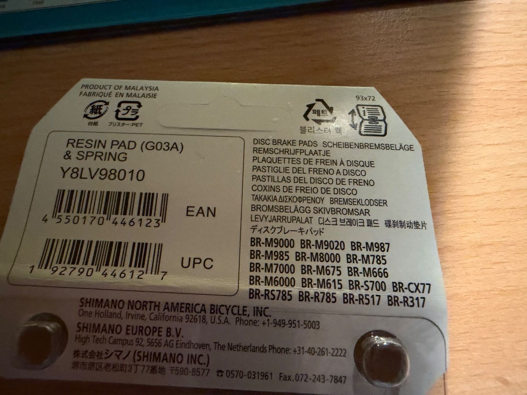 Shimano Pezzi di ricambio: Bremsbeläge Shimano – Nuovo e nell'imballaggio originale da Mels venduto da festung4 1