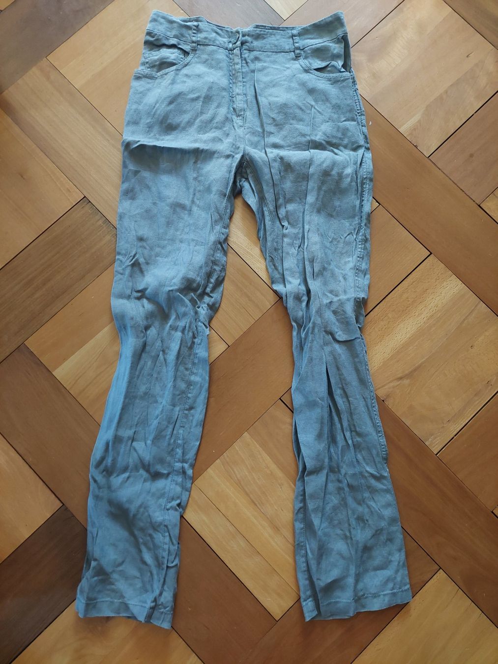 Pantaloni: Enna Leinenhose Rauchblau Grösse 36 – Nuovo (secondo la descrizione) da Beckenried venduto da Havacola 8