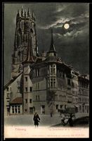 AK Fribourg, La Tornallettaz et la Cathédrale