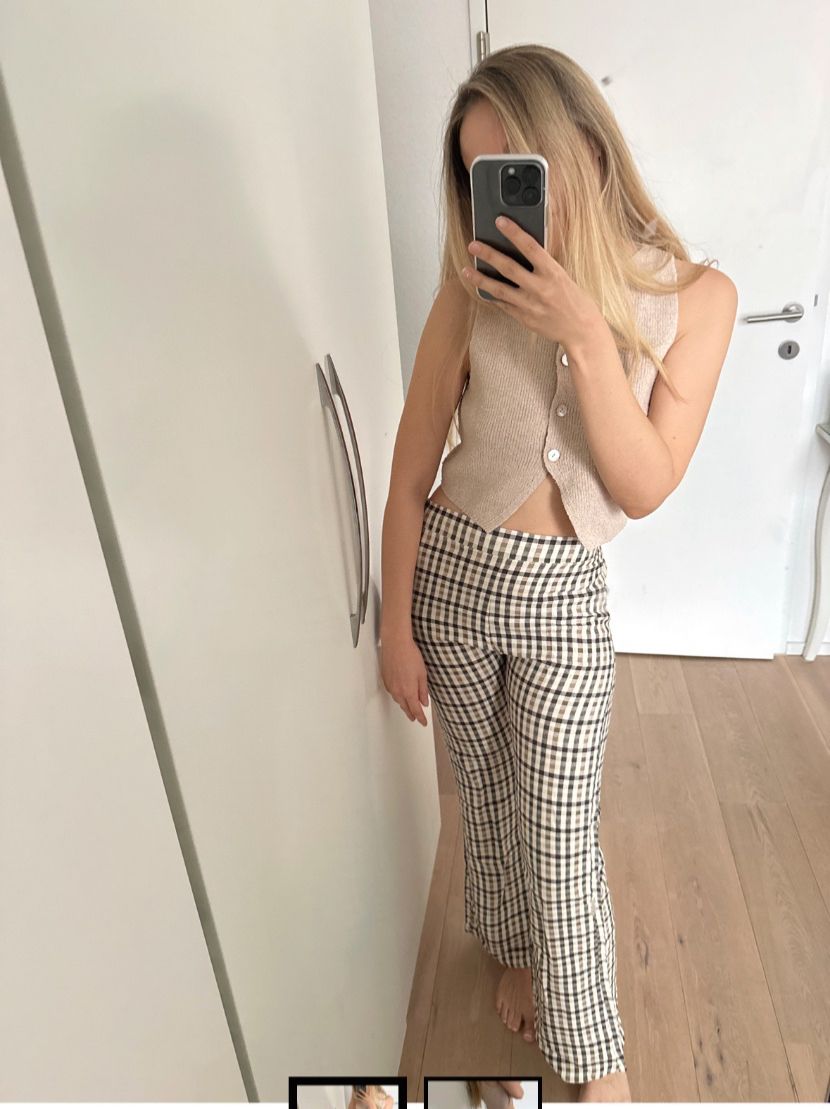 Hosen: Karo-Hose Flair , XS-S – Gebraucht aus Rheineck von sam_9m27
