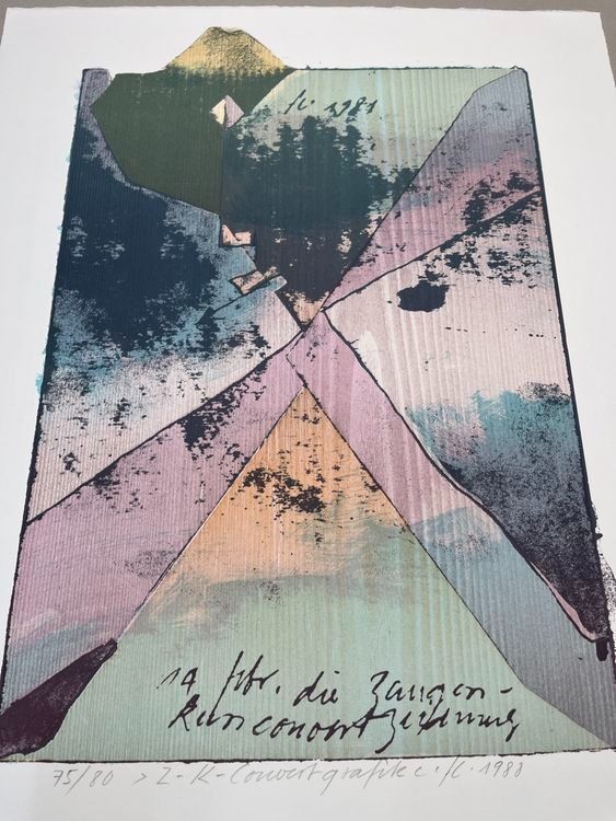 Gravures sur bois: FRANZ EGGENSCHWILER HOLZSCHNITT  SIGNIERT – D'occasion à Gersau par grafik-kunst 1