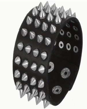 Parrucche: Retro Heavy / Rocker Armband – Nuovo (secondo la descrizione) da Niederrohrdorf venduto da luxury100