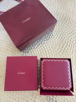Cartier Box Set - Jewellery/Watch Box & Gift Bag - Burgundy