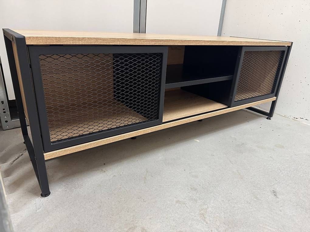 Mobili TV: TV-Möbel Holzdekor/Metall, 130 cm breit – Usato da Zollikon venduto da dpa_tg7x 1