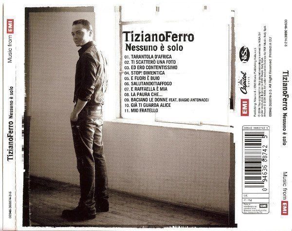 CD: Tiziano Ferro - Nessuno e Solo [Capitol] – Usato da Unterbäch venduto da kolbar 1