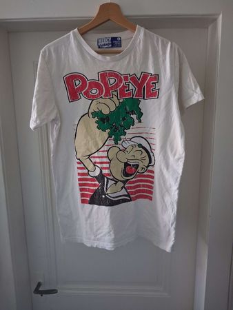 Popeye T-Shirt Grösse L - weiss - Retro Style