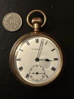 Thos. Russell & Son Liverpool vergoldete Taschenuhr 1920erJ