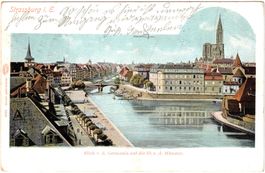 STRASSBURG i.E. - Blick von der Germania ca. 1900 (F)