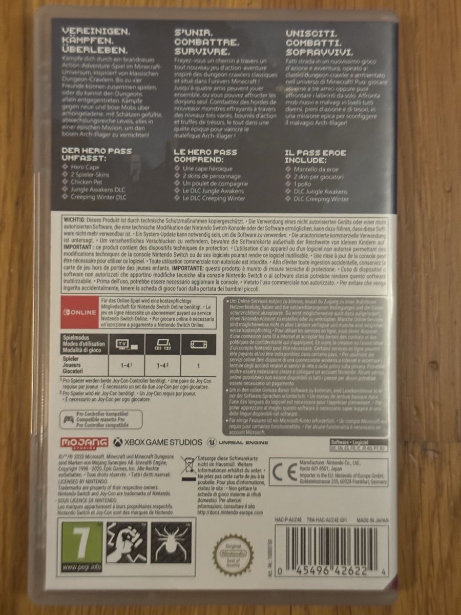 Jeux: Minecraft Dungeons - Nintendo Switch – D'occasion à Zürich par jabo22 1