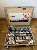 Vintage Royal Talens Rembrandt 4 Oil Paint Wooden Set - 1980