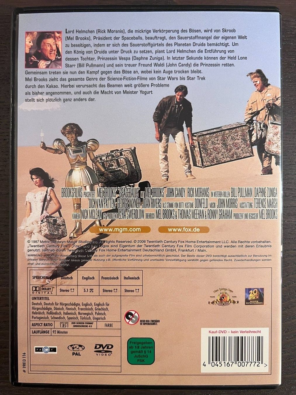 Tutti i DVDs: Spaceballs – Usato da Zürich venduto da FilmFreunde 1