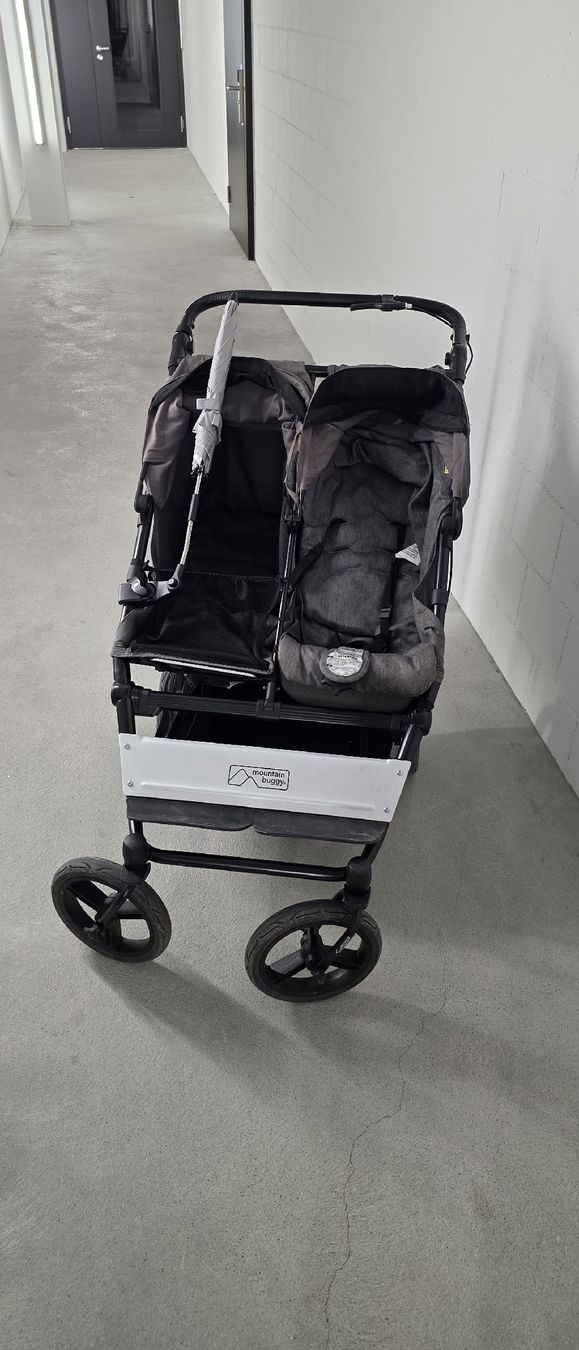 Mountain Buggy Kinderwagen: Mountain Buggy Duet Luxury Herringbone double stroller. – Gebraucht aus Cham von WFRRichter 7