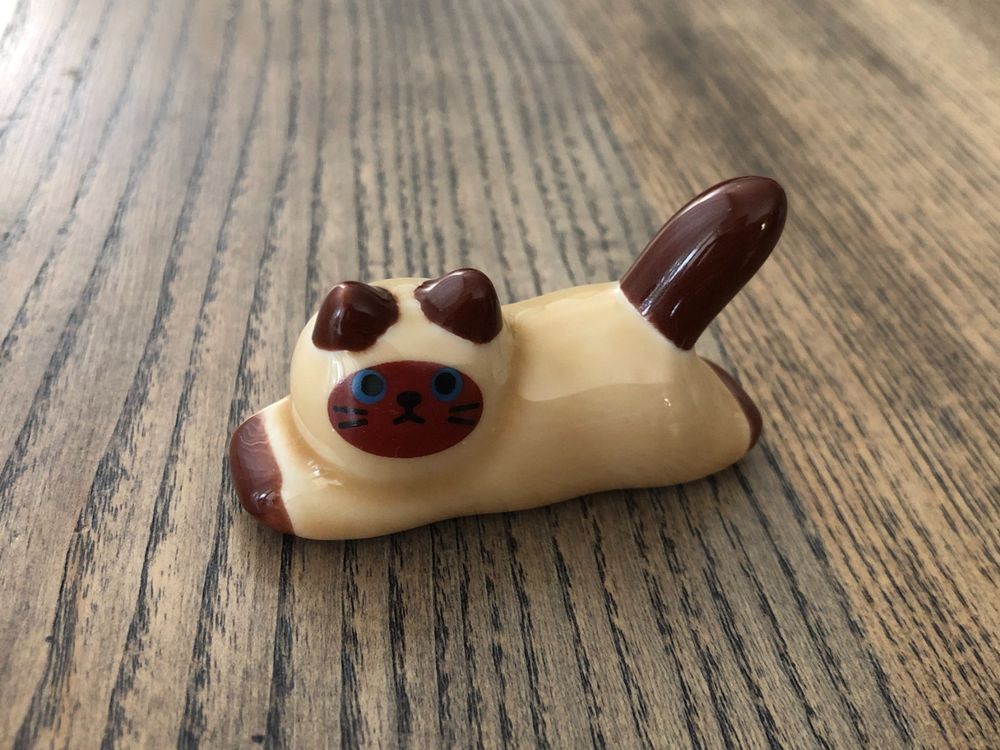 6 Keramik Essstäbchen Halter Origami Design - Tischdekoration