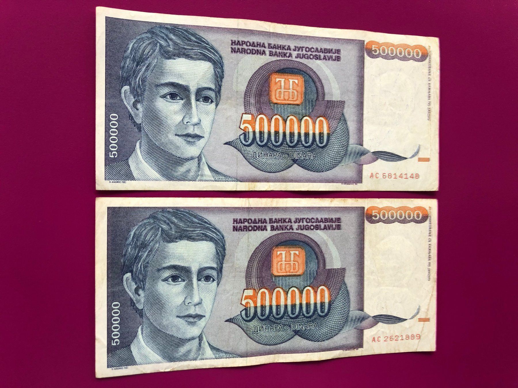 Banconote: HYPERINFLATION - Belgrad - Dinar - 2 [] – Usato da Pfäffikon SZ venduto da Sieben77
