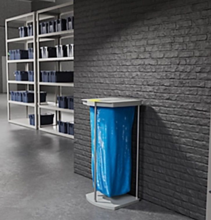Cestini per rifiuti: neues Abfallsystem WS 120 mit Rollen, 1-fach – Nuovo e nell'imballaggio originale da Necker venduto da liq24 2
