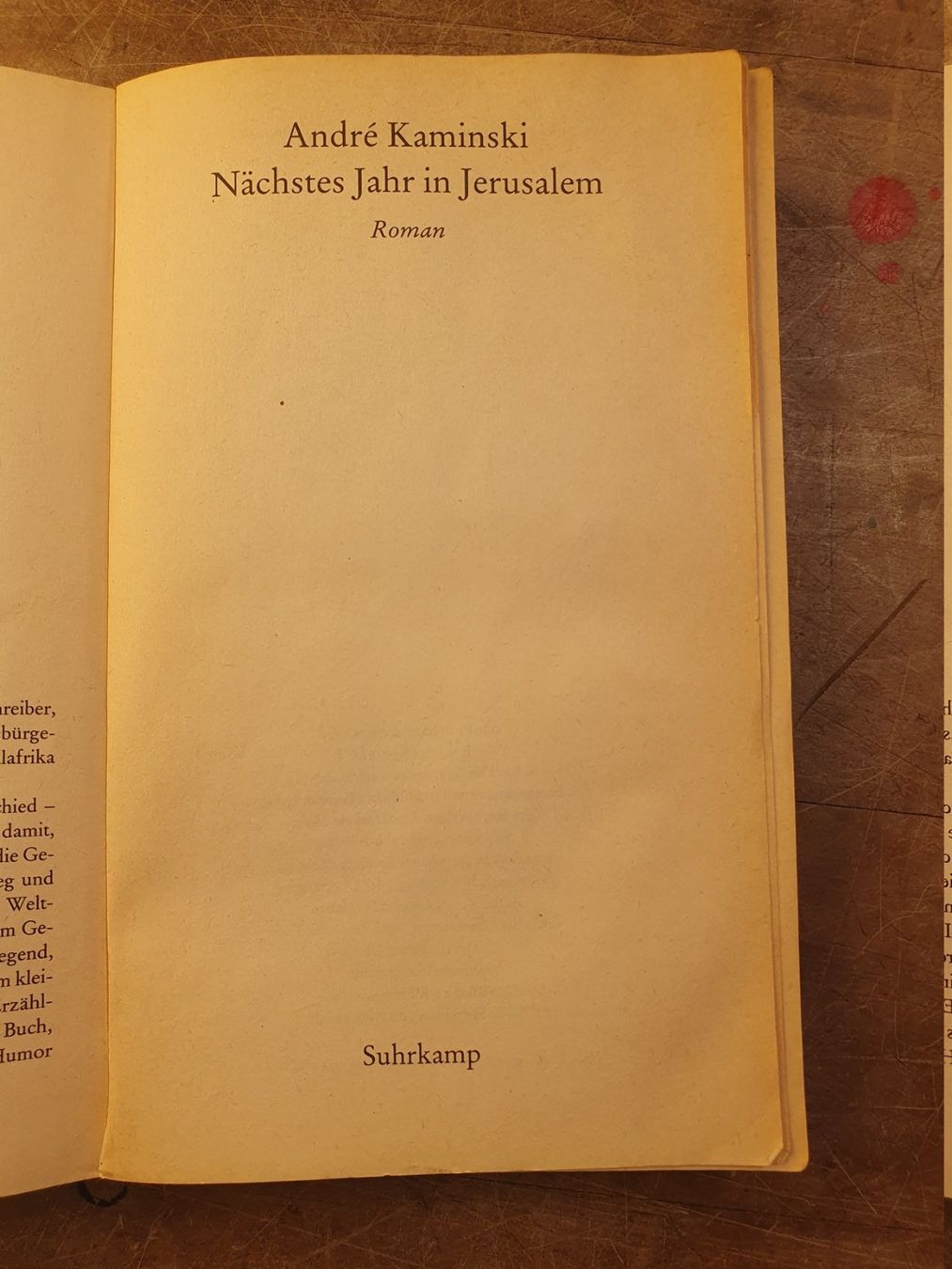 Libri: Nächstes Jahr in Jerusalem - Andre Kaminski – Usato da Zürich venduto da loosebone 2