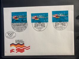 Schweiz 1993 Kombibrief D Aut Euregio Bodensee Dampfschiff