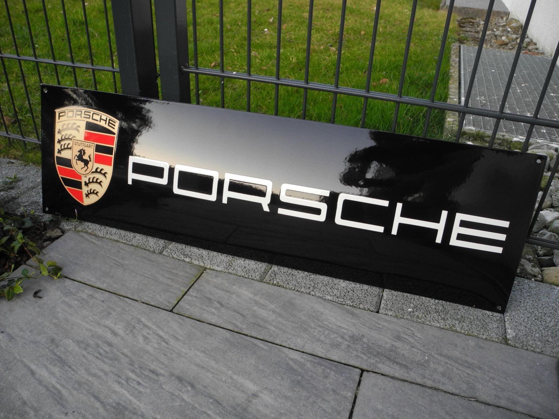 Porsche Insegne: XXL PORSCHE EMAILSCHILD – Nuovo (secondo la descrizione) da Reinach AG venduto da Huckleberrysix 5