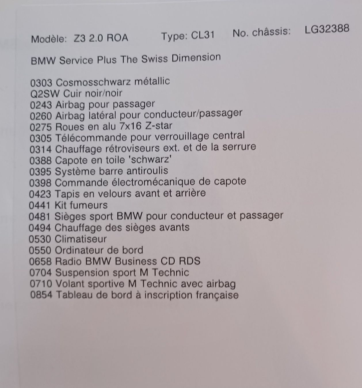 BMW Automobili: BMW Z3 2.0 6cylindres – Usato da St-Saphorin-sur-Morges venduto da qjfl77 5