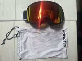 SALOMON AKSIUM 2.0 S BLACK Skibrille, Snowboardbrille Neu 