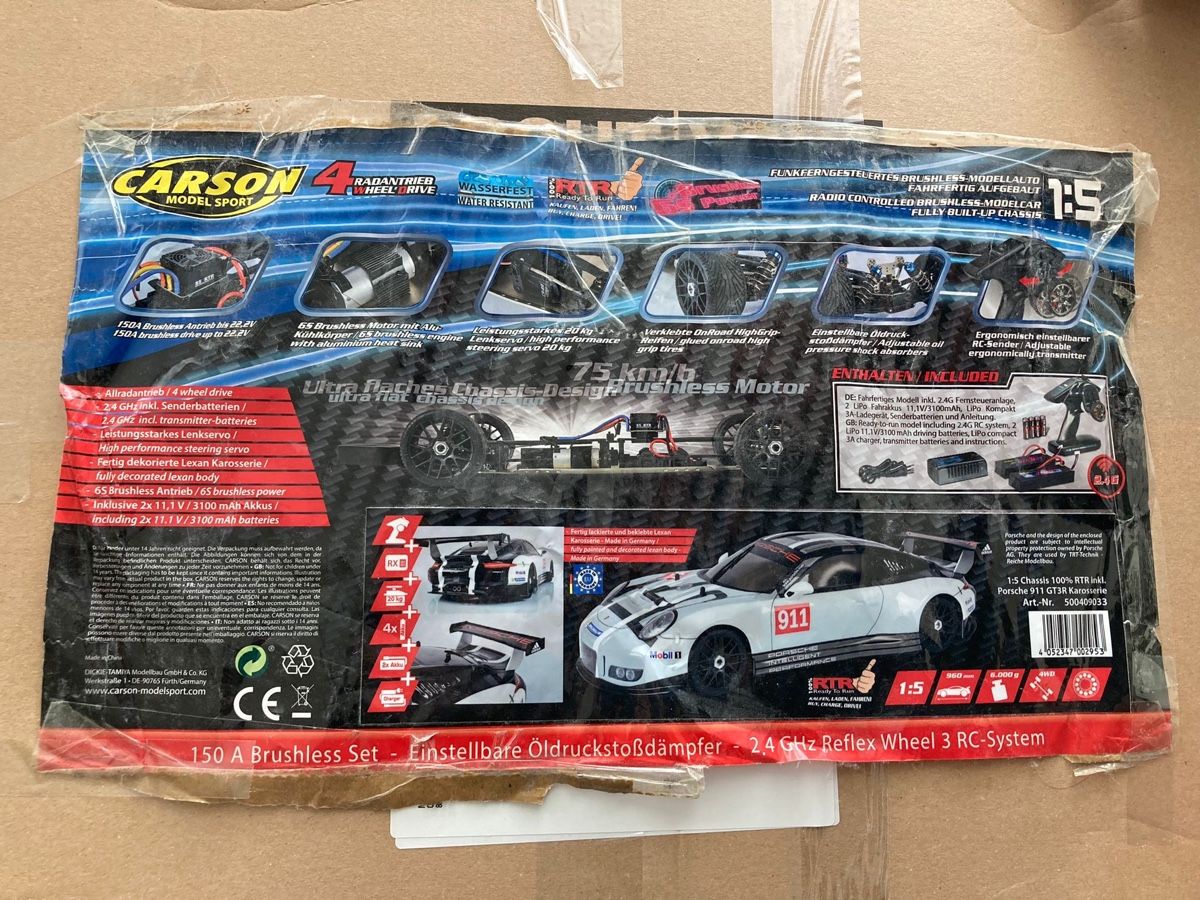 Carson Modellismo RC: Porsche 911 GT3R, Carson Elektro – Nuovo (secondo la descrizione) da Uznach venduto da Martina191185 6