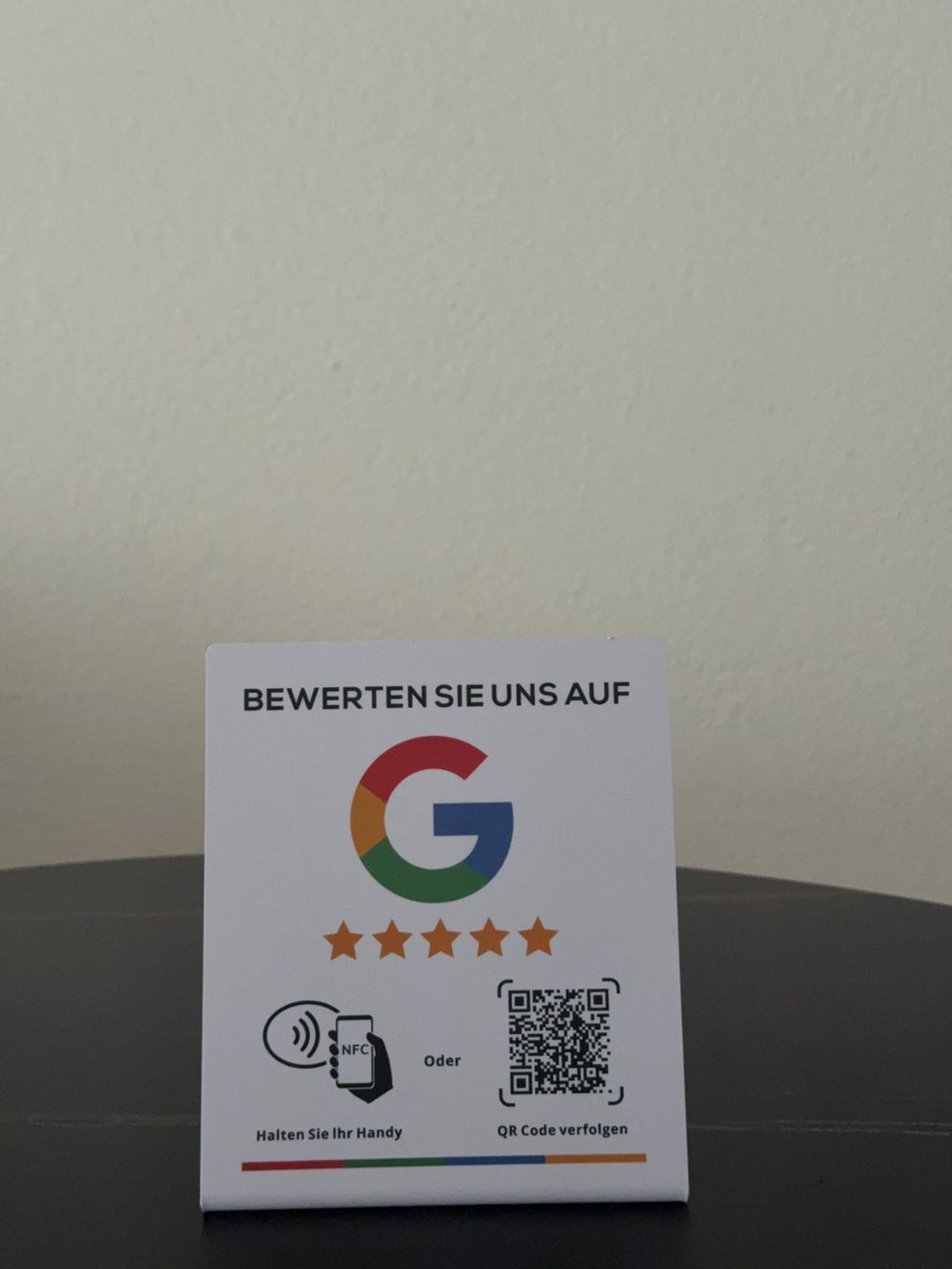 Ladenausstattungen & Messebau: Google Rezensionen Aufsteller – NFC & QR Code – Bewertung – Neu und originalverpackt aus Burg AG von Dein-Expert 2