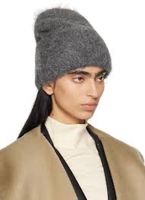 Toteme brushed hair alpaca grey beanie