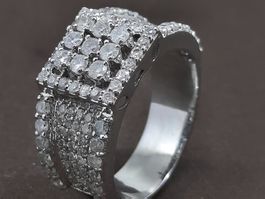 Bezaubender Brillantring in 750 Weissgold