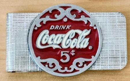 Coca-Cola Notengeld-Halter  (01) ohne die Banknote