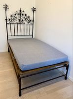 Antikes Jugendstil-Gusseisenbett - Komplett & Top!