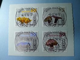 2014 Dauermarken Pilze ET Vollstempel 6000 Luzern
