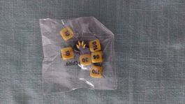 Set of dices - yellow sealed