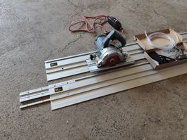 NEU Steinsäge 1700 W + Führungsschiene 2×1.40 m – Nassschnit