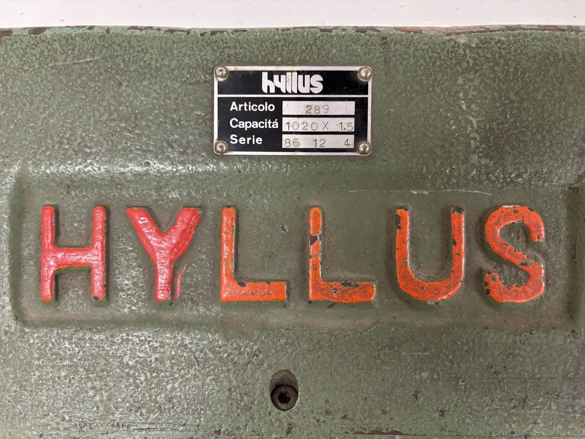 Tutte le macchine: Abkantmaschine HYLLUS – Usato da Bretzwil venduto da Mygarage4147 1