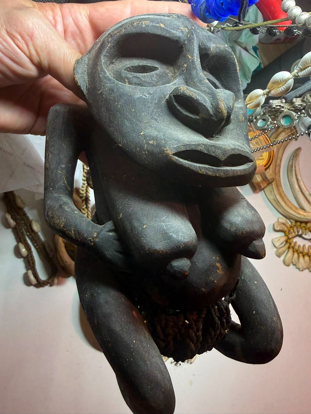 Statuette: Fruchtbarkeit Mutterschaft Fetich Papua Ozeanien – Usato da genève venduto da Isarath 4