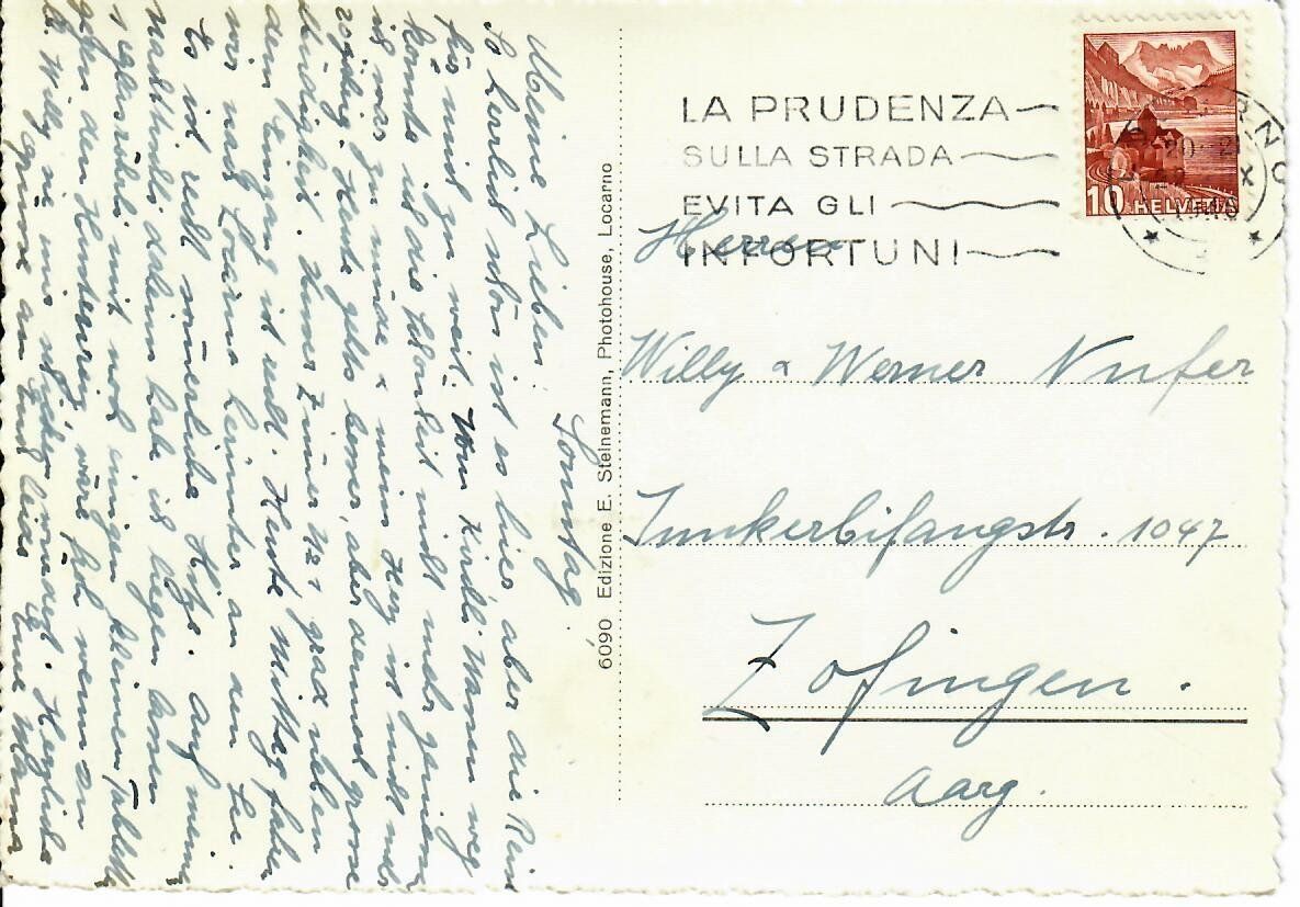 Cartoline postali: Orselina – Usato da Hochdorf venduto da Ziegel-16 1