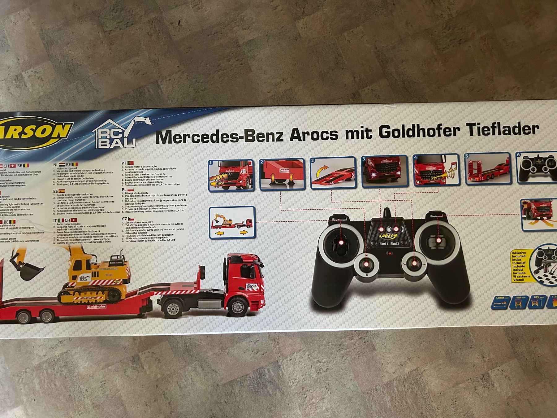 Carson Modellismo RC: Sattelschlepper mit Bagger 1:14 – Usato da Reiden venduto da gvapo 2