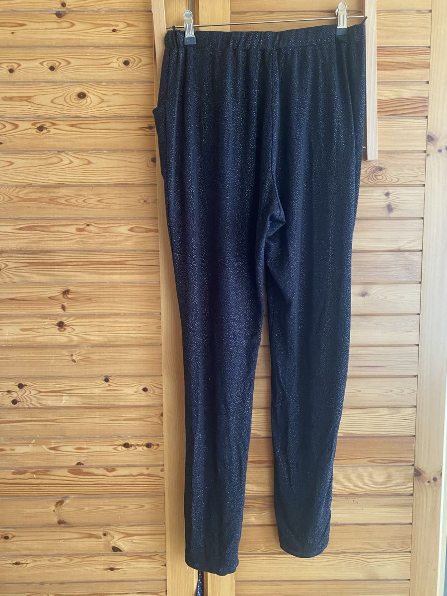 Hosen: Max&Co schwarze Hose  mit Glitzer Steine Grösse L – Gebraucht aus St Gallen von Berta343 4