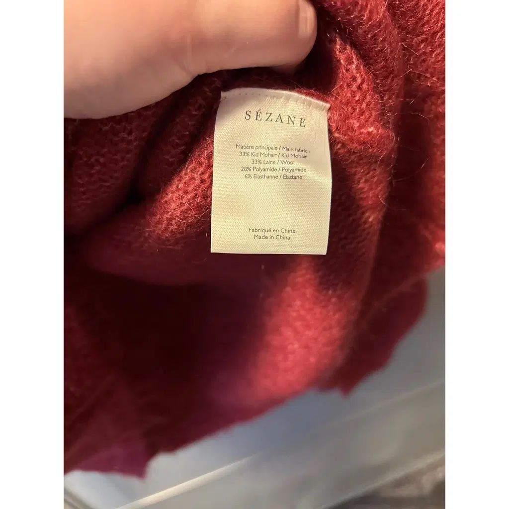 Sezane Gilet & Giacche senza maniche: Cardigan bordeaux Sézane XXS  – Nuovo (secondo la descrizione) da Lausanne venduto da cha_789k 7