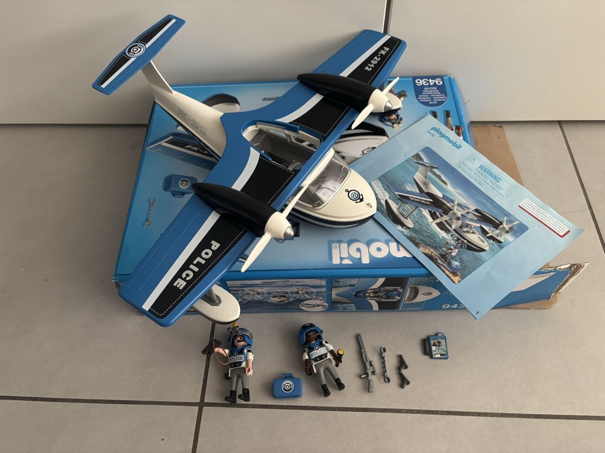 Playmobil Giocattoli: Playmobil Polizei Wasserflugzeug 9436 – Usato da Winterthur venduto da NatMet11