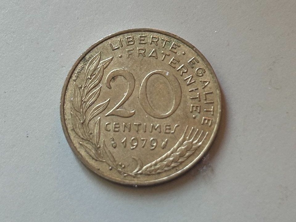 Tutti le monete: 20 centesimi di franco francese del 1979 – Usato da Giubiasco venduto da LorisVale
