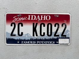 🇺🇸🇺🇸 USA Nummernschild #  IDAHO  # 🇺🇸🇺🇸