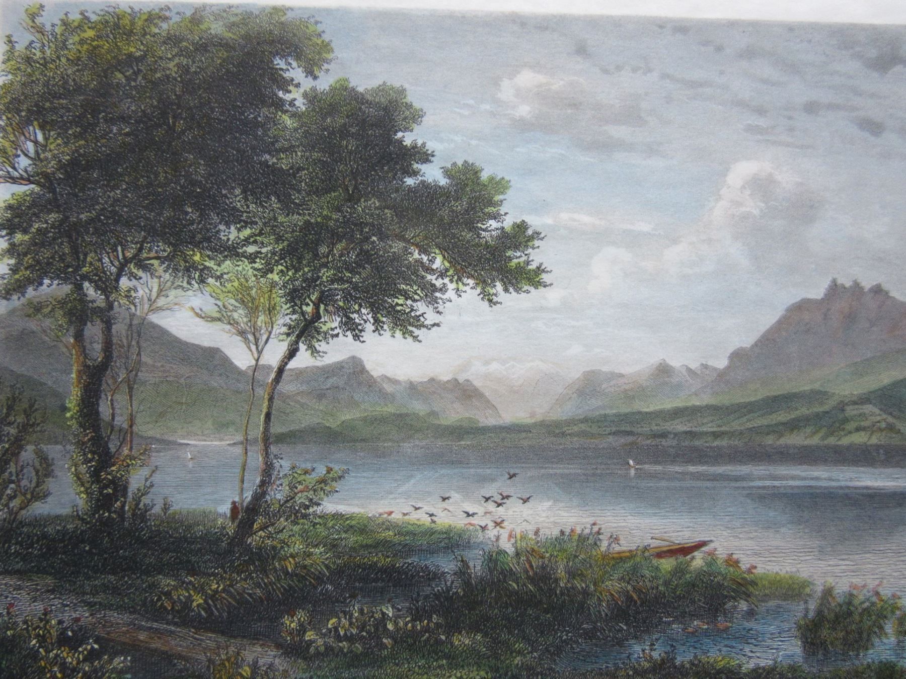 Incisioni: ZUGERSEE STAHLSTICH – Usato da Gersau venduto da grafik-kunst